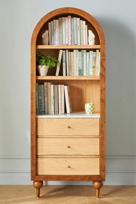 The Fern Marble Top Bookcase | Anthropologie (US)