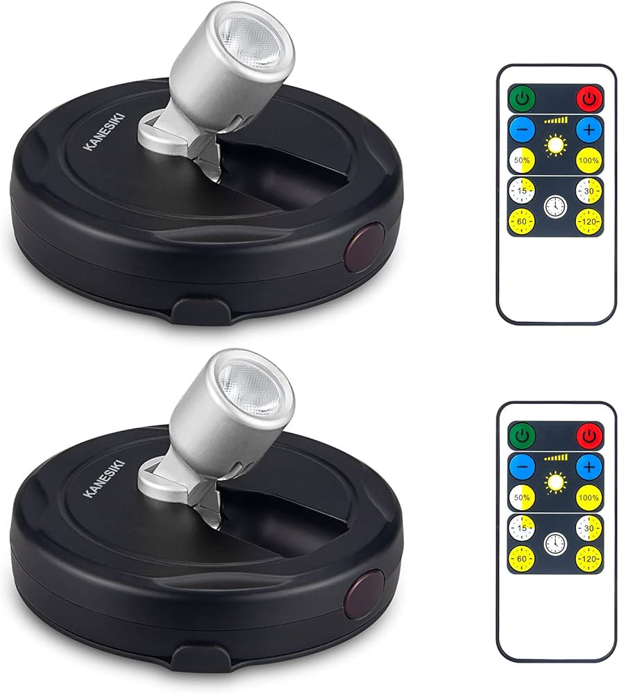 KANESIKI Battery Operated Spotlight, Wireless Picture Lights, Stick on Anywhere for Lighting up P... | Amazon (US)