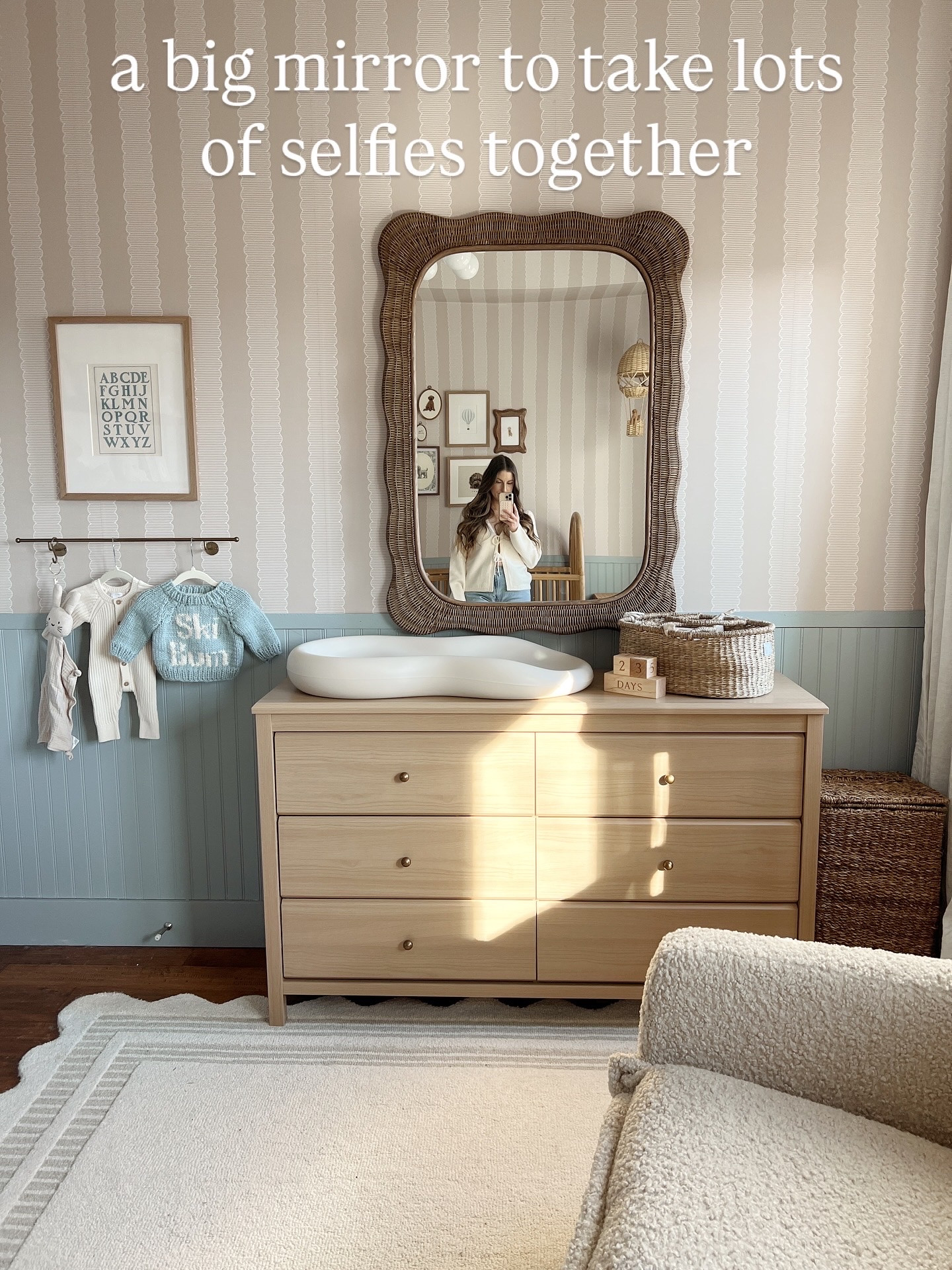 Love having this big mirror in my sons nursery 

#LTKHome #LTKBaby