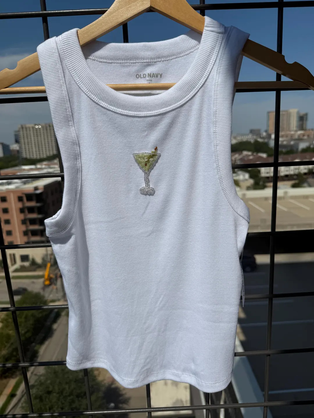 Dirty Martini with Olives Bead Embroidered Tank Top | Etsy (US)