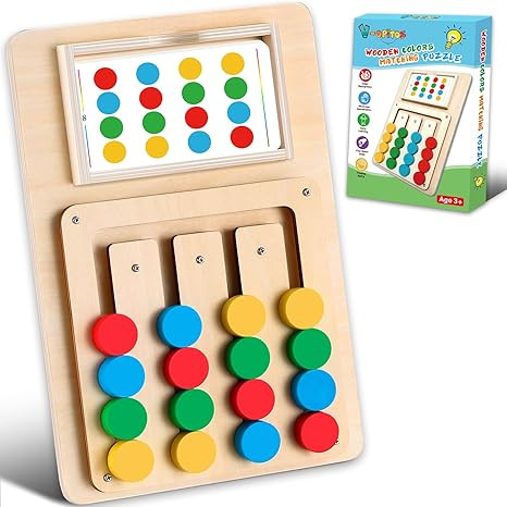 V-Opitos Color Matching Puzzle Toys, Montessori Brain Teasers Game for Kids Age 3, 4, 5, 6, 7 Yea... | Amazon (US)