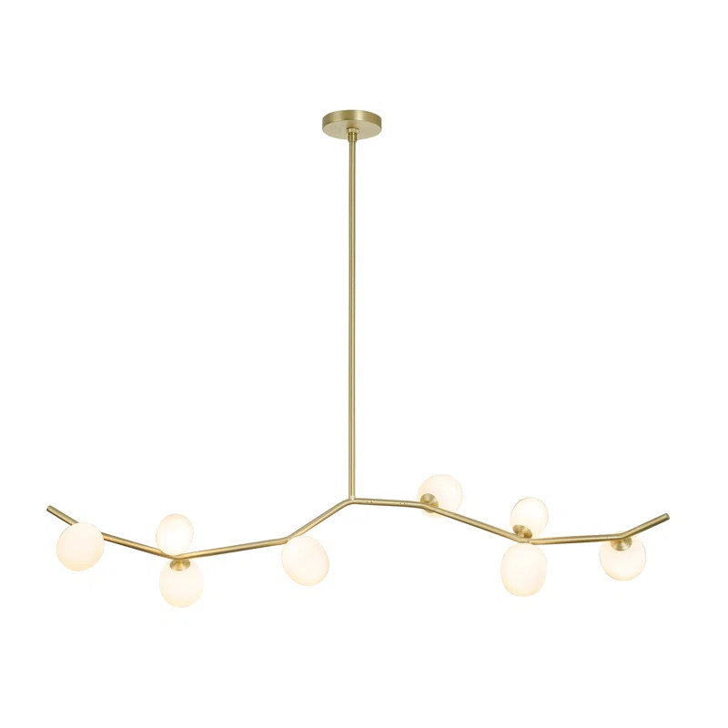 8- Light Unique Modern Linear Chandelier | Wayfair North America