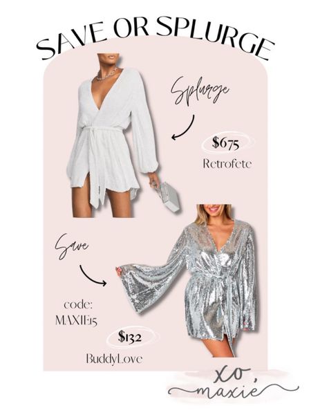 Save vs splurge! Sequin dresses are so cute this holiday season & perfect for New Years!

Save vs splurge, save v splurge, sequin dress, sequin robe, New Year’s Eve outfits, holiday party outfit ideas

#LTKHoliday #LTKstyletip #LTKsalealert