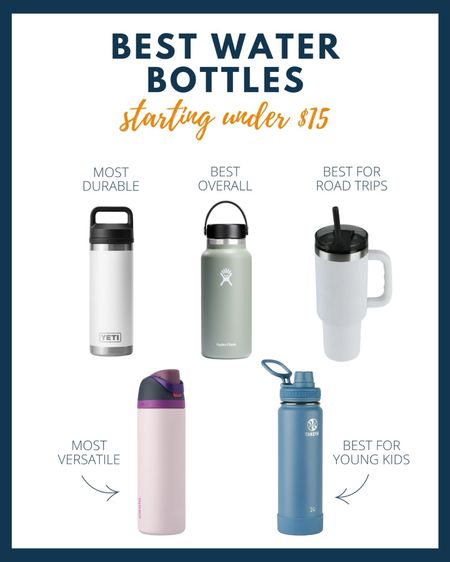 We’ve personally tested all of the top brand water bottles for over 4 years and picked the best one for every occasion! Which one do you need?! 

#LTKkids #LTKGiftGuide #LTKfamily
