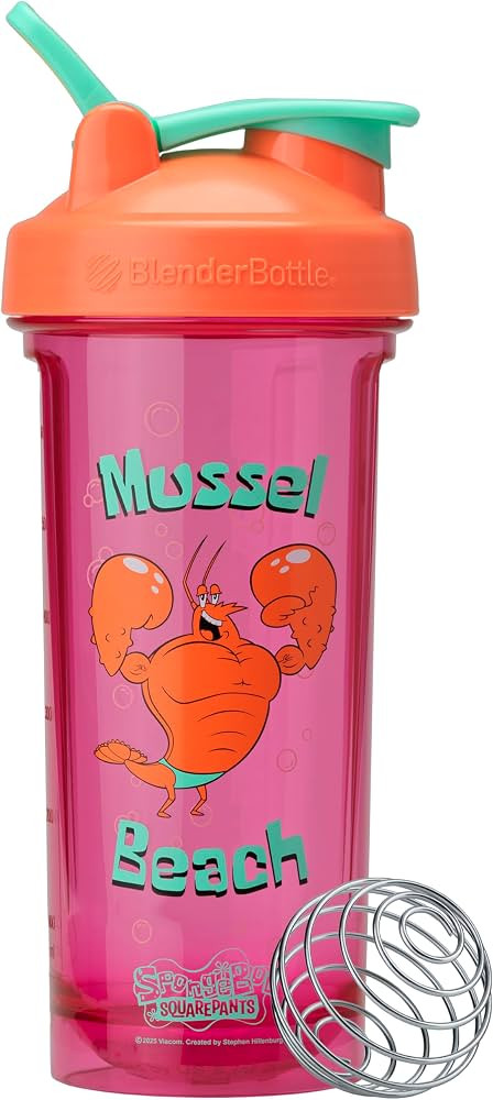 BlenderBottle Spongebob Shaker Bottle Pro Series Perfect for Protein Shakes and Pre Workout, 28-O... | Amazon (US)