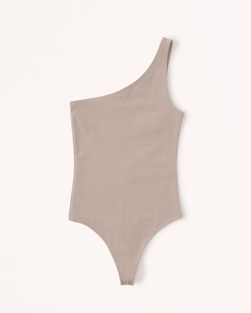 Women's One-Shoulder Essential Bodysuit | Women's Tops | Abercrombie.com | Abercrombie & Fitch (US)