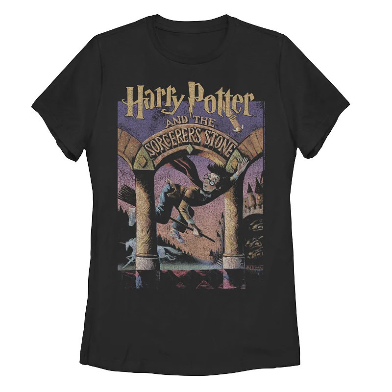 Juniors' Harry Potter The Sorcerer's Stone Book Cover Tee, Girl's, Size: XXL, Black | Kohl's