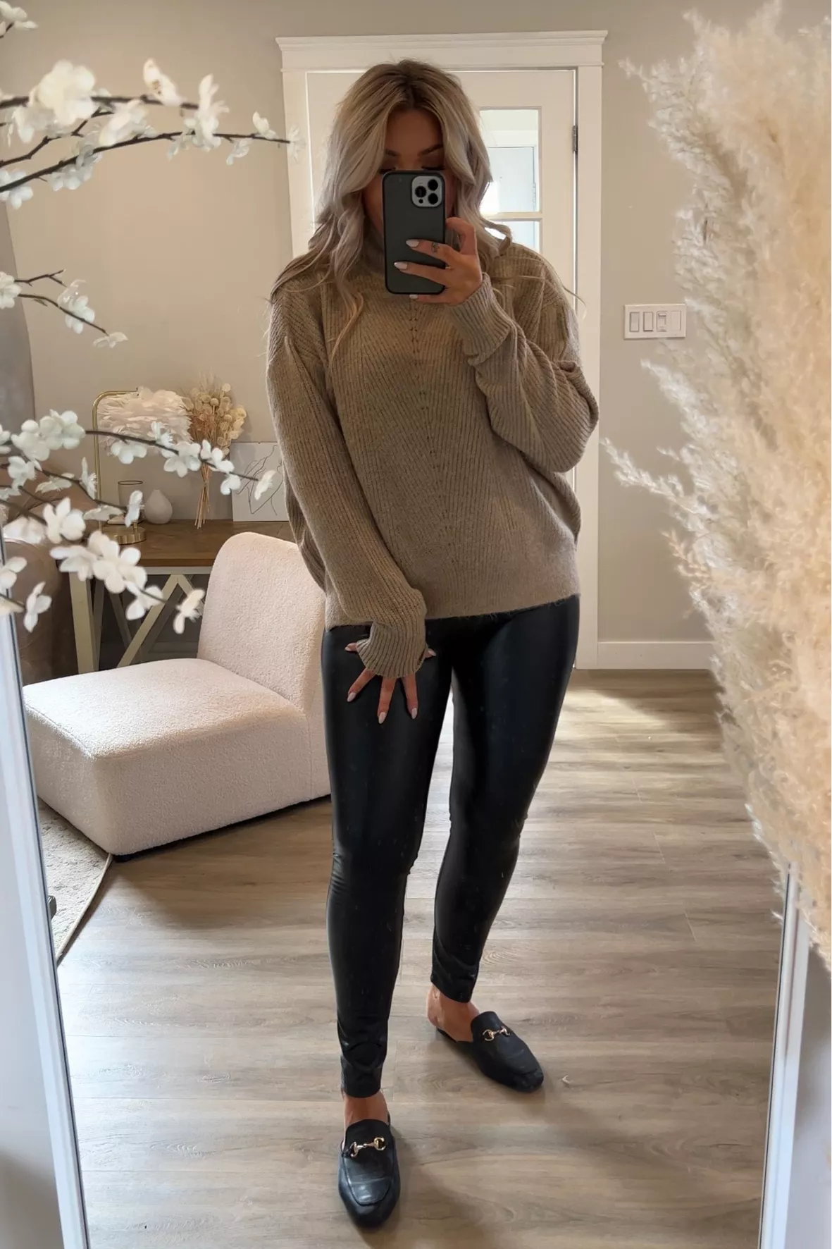 Beige Mock Neck Sweater curated on LTK
