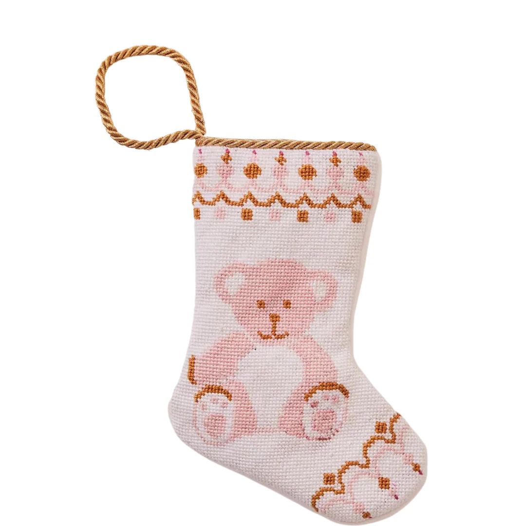 Pink Beary Christmas Bauble Stocking | JoJo Mommy