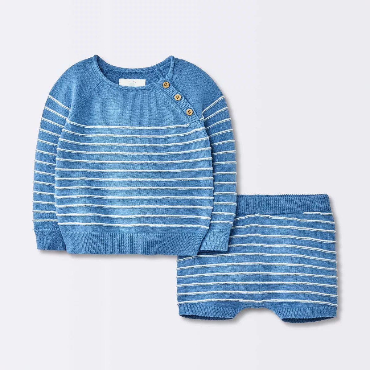 Baby Boys' Striped Sweater Set - Cloud Island™ Blue | Target