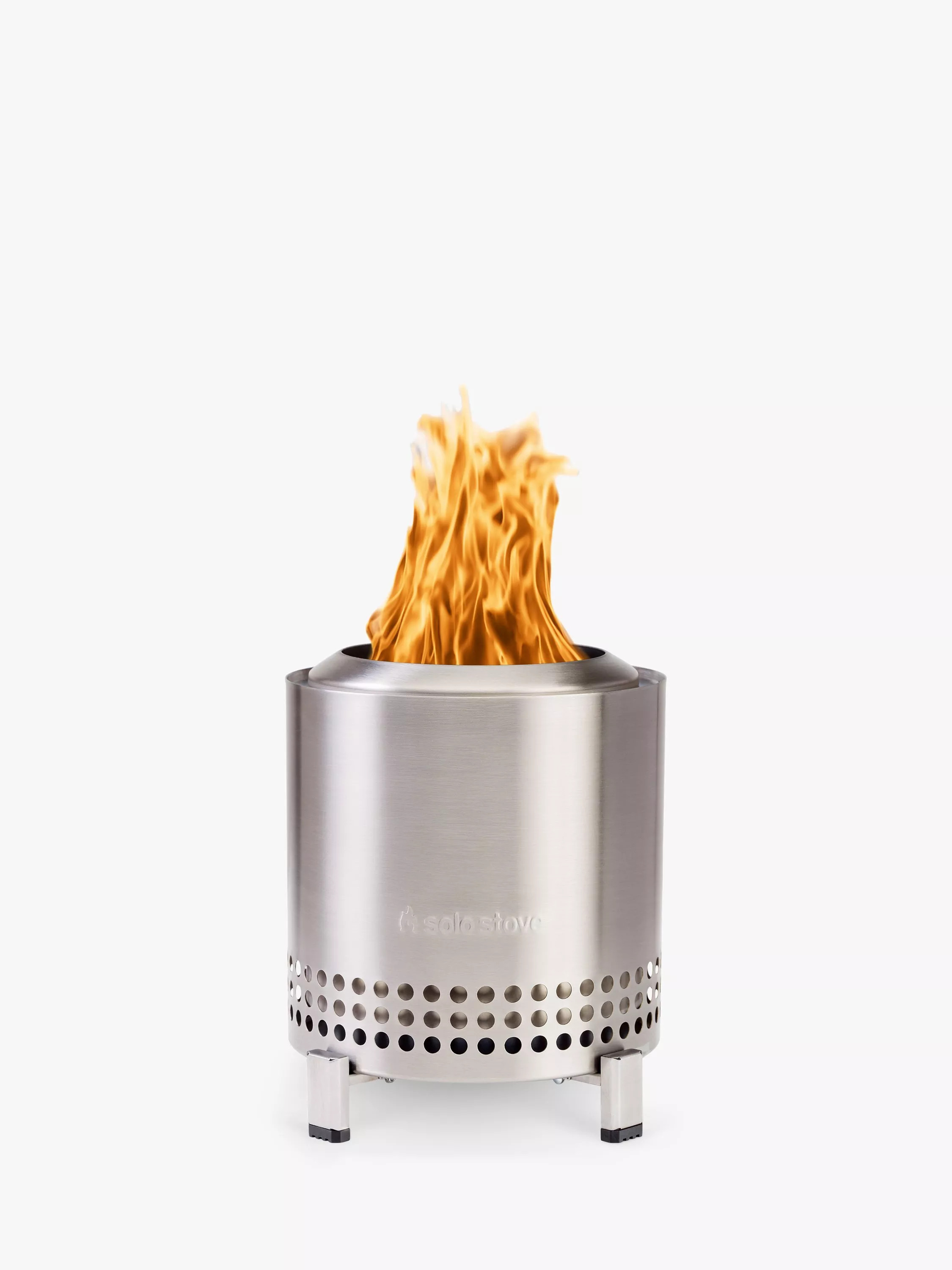 Solo Stove Mesa XL Stainless Steel Tabletop Smokeless Firepit & Stand | John Lewis (UK)