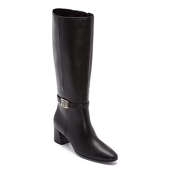 Liz Claiborne Womens Risgbee Wide Calf Stacked Heel Dress Boots | JCPenney