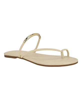Women's Bienna Strappy Ornamented Flat Slip-On Sandals | Macy's