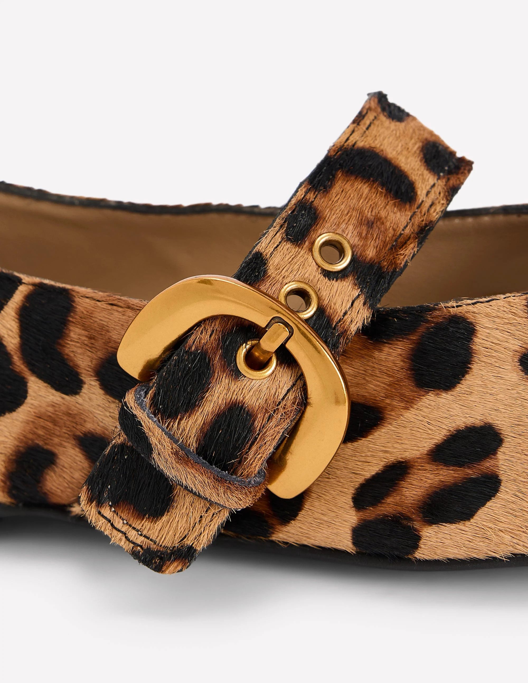 Kylie Flat Buckle Mary Janes-Classic Leopard | Boden (US)