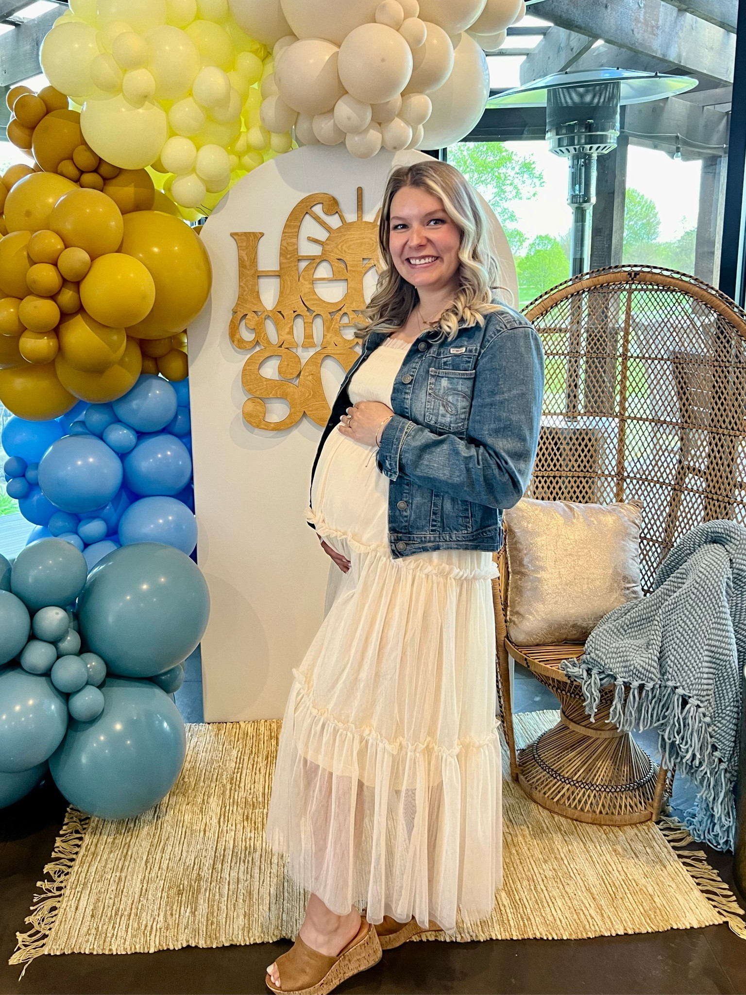 Baby shower dress! I’m in size medium. Dress from The Post. It’s comfy + got so many compliments on it! 🌞🤍

#LTKfindsunder100 #LTKparties #LTKbump