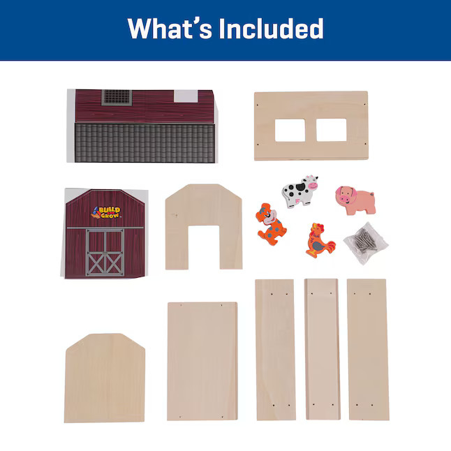 Build and Grow Barn With Animals Kid's Project Kit | Lowe's