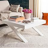 Safavieh Home Collection Harrison Mid-Century Scandinavian White Coffee Table | Amazon (US)