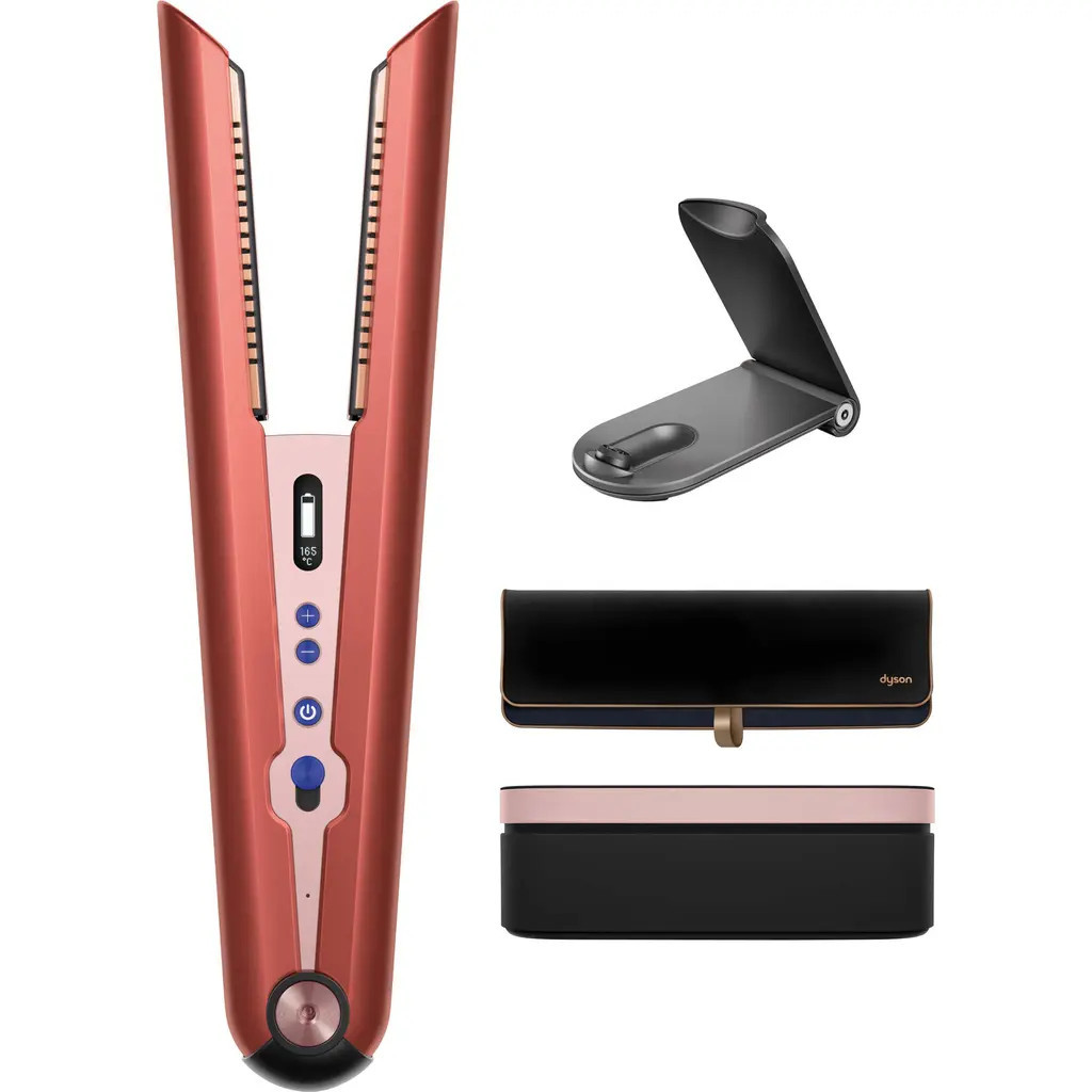 Dyson Special Edition Corrale Styler Straightener in Strawberry Bronze in Strawberry Bronze & Blush Pink at Nordstrom | Nordstrom