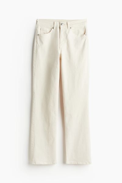 Slim High Jeans - Cream - Ladies | H&M GB | H&M (UK, MY, IN, SG, PH, TW, HK)