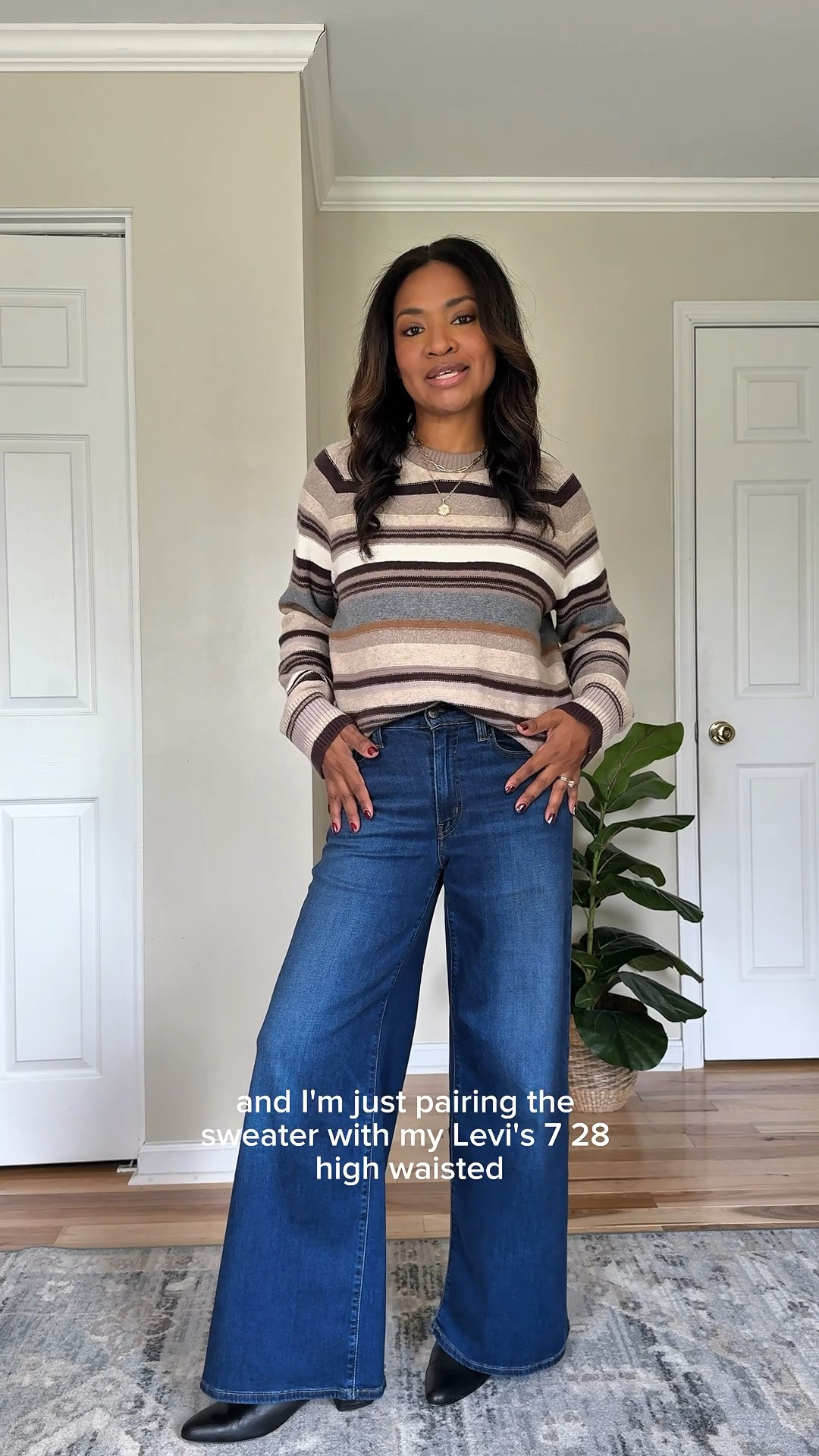 Sweater is size small. Jeans are size 27 30 L

#LTKootd #LTKgrwm #LTKOver40