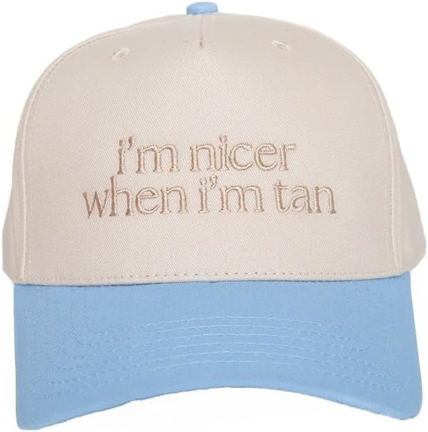 KATYDID I’m Nicer When I’m Tan Vintage Hat - Two-Toned Trucker Hat - Embroidered Vintage Base... | Amazon (US)