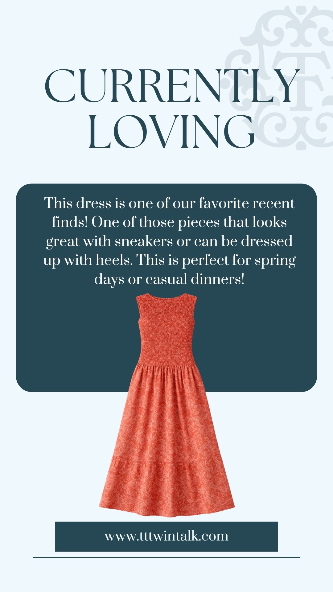 This dress is one of our favorite recent finds! One of those pieces that looks great with sneakers or can be dressed up with heels. This is perfect for spring days or casual dinners!

#LTKSeasonal #LTKMidsize #LTKOver40