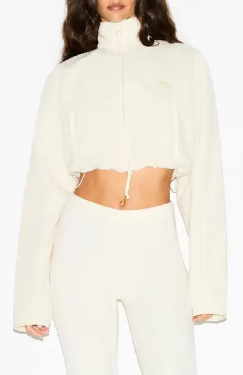 Faux Shearling Crop Jacket | Nordstrom