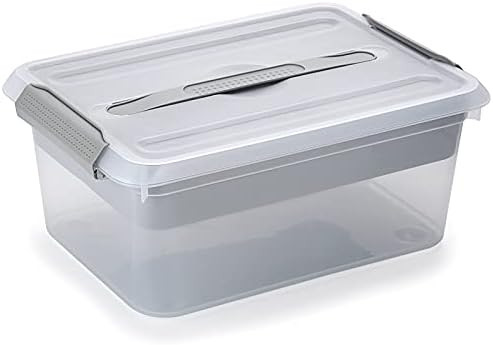 Amazon.com: BTSKY Stack & Carry Box, Clear Plastic Storage Container Stackable Home Utility Box w... | Amazon (US)