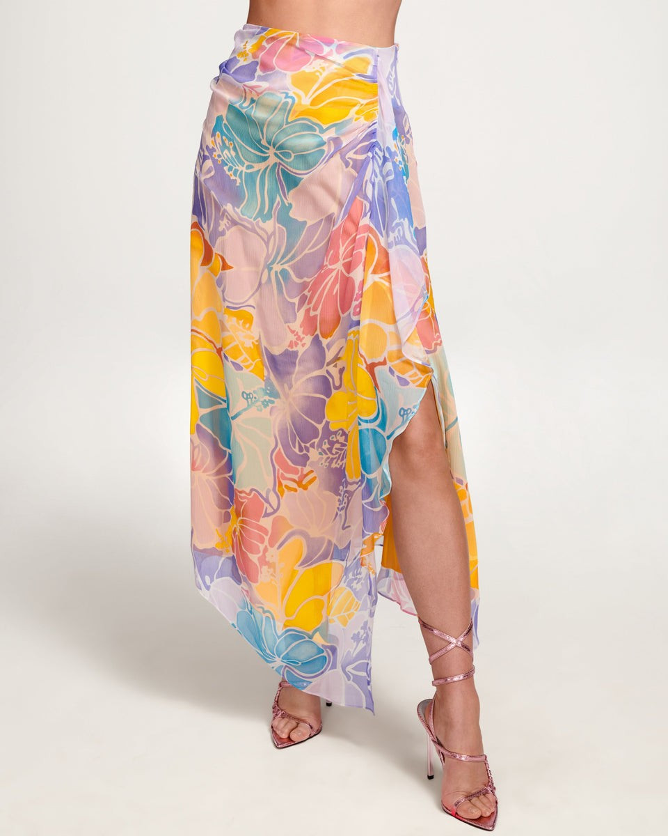 Printed Kai Slit Midi Skirt | Ramy Brook