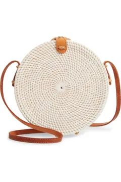 Woven Rattan Canteen Bag | Nordstrom