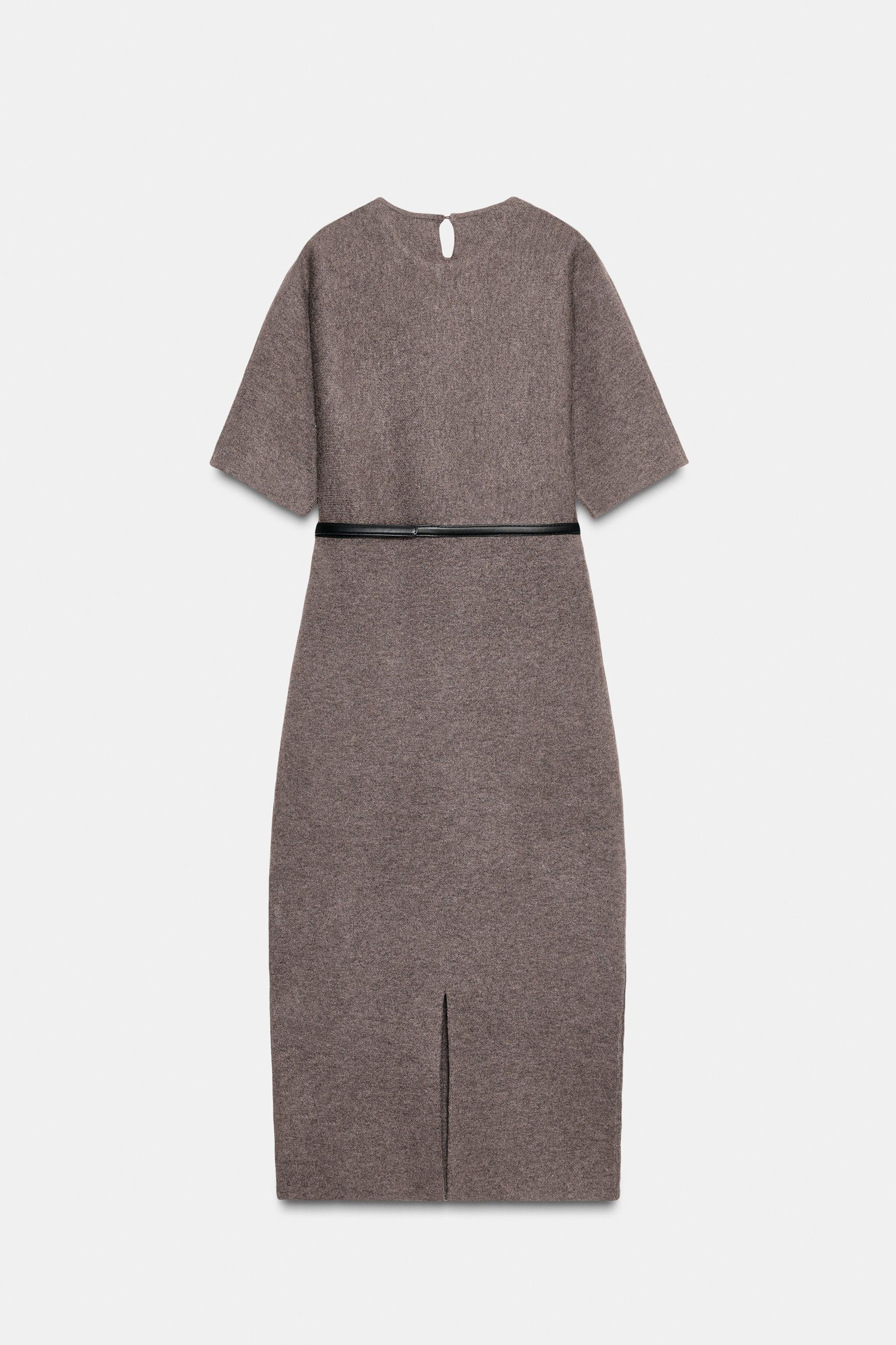 MIDI DRESS WITH BELT | Zara AU