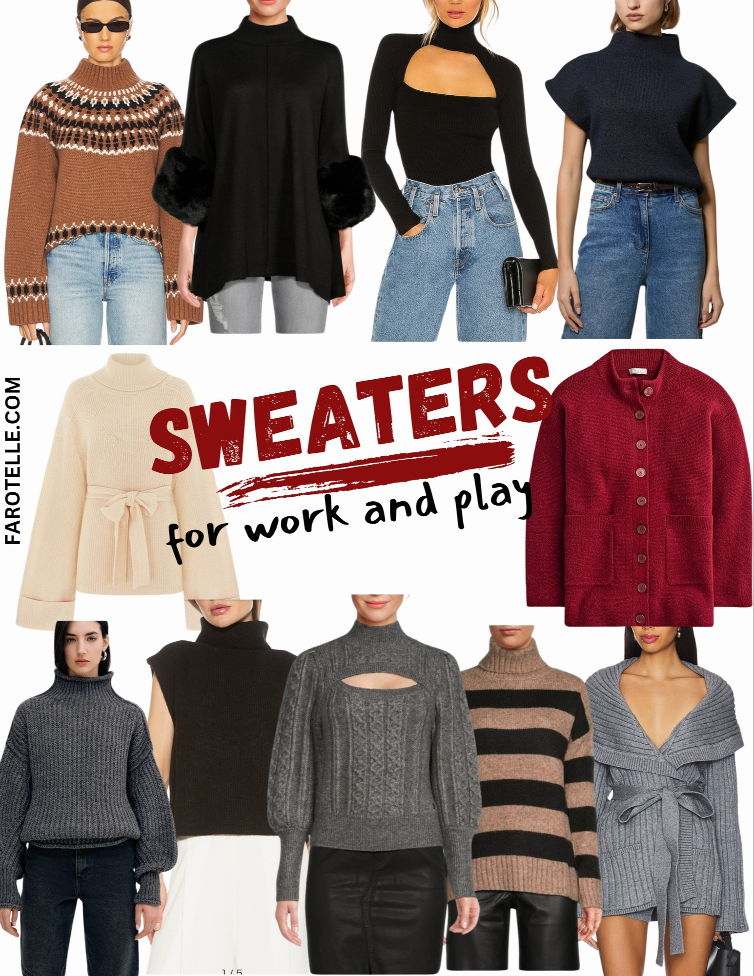 Sweater weather is here! Sleeveless sweaters, fair isle sweaters, oversized cardigans, striped turtlenecks, cutout knit tops, fur-trimmed sweaters, all are a go to stay cozy and chic this Fall and Winter. Check out these picks while they're available! 🖤 Revolve, J.Crew, Nordstrom, Karen Millen, Marcella NYC, Aligne, Winter outfit ideas, sweater fashion

#LTKOver40 #LTKWorkwear #LTKStyleTip