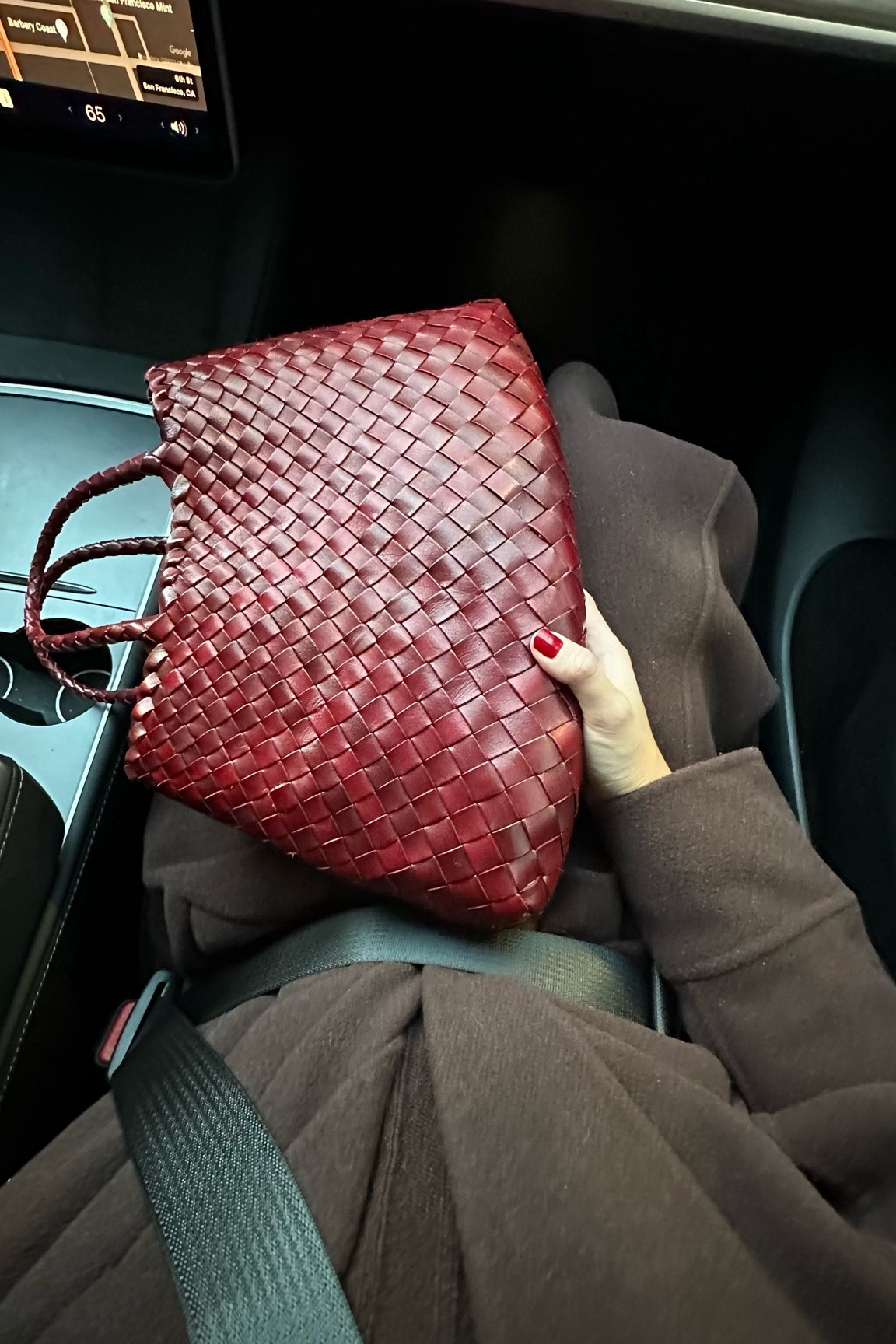 A cozy color combo ♥️🤎

Red bag, brown wool coat, winter outfit

#LTKSeasonal #LTKstyletip #LTKHoliday