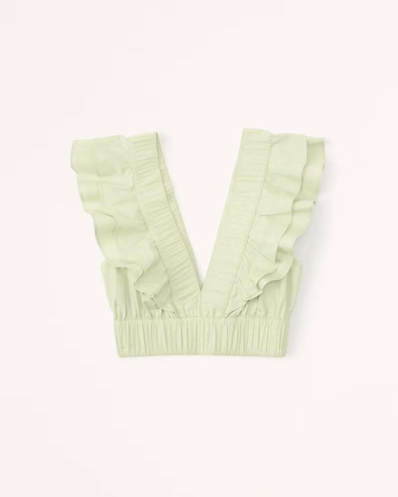 Exchange Color / Size
		
			Matching Set
			


  
						Drama Collar Ruffle Poplin Top | Abercrombie & Fitch (US)