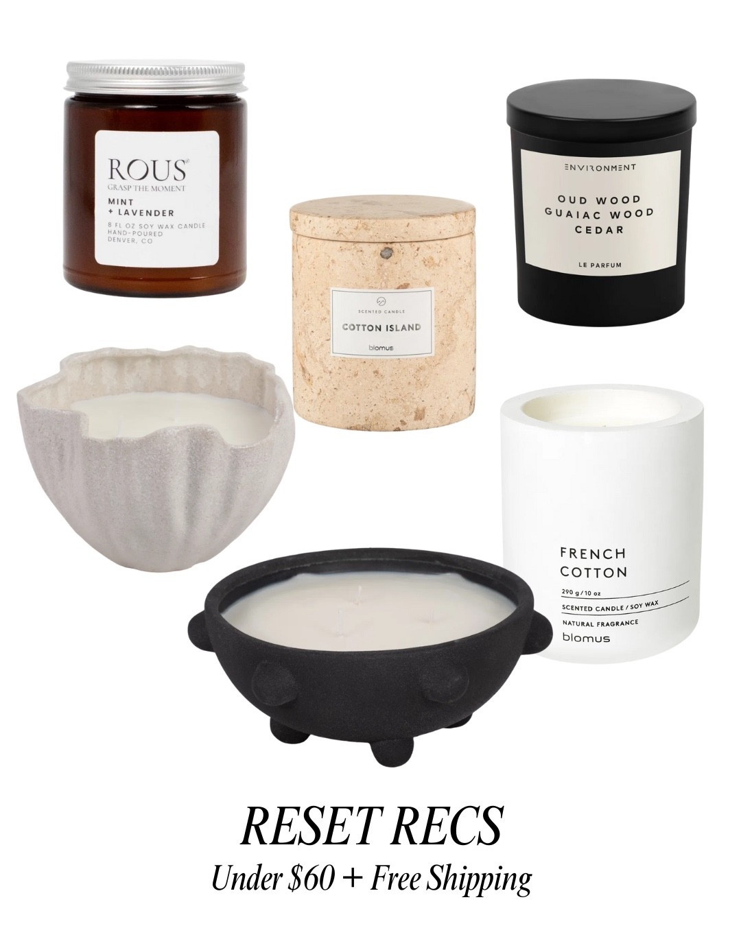 High-end scents without the high-end price tag. These luxe candles under $60 (with free shipping!) are the easiest way to make your home feel like a designer retreat. The vessels are gorgeous, and the scents are next-level cozy. Tap to shop my top candle picks before they sell out!

#resetrecs #ltkhome #candletok #affordableluxury #ltkfinds #homedecorfavorites #neutralhome #homestyling #homefragrance #cozyhomevibes
