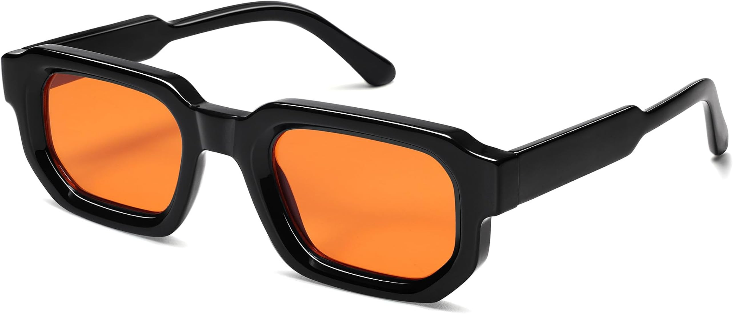 VANLINKER Retro Chunky Rectangle Sunglasses for Men Women Vintage Trendy Square Thick Sun Glasses... | Amazon (CA)