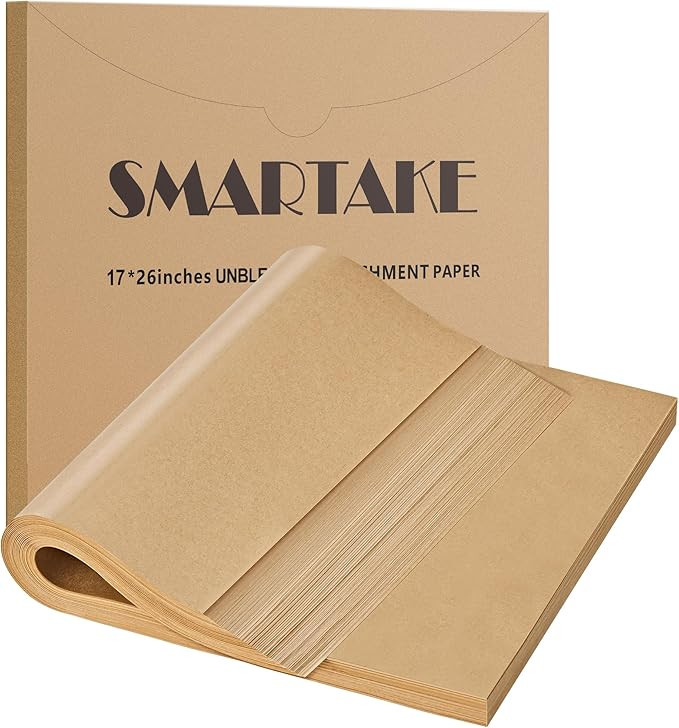 SMARTAKE 200 Pcs Parchment Paper Baking Sheets, 17x26 Inches Non-Stick Precut Baking Parchment, f... | Amazon (US)