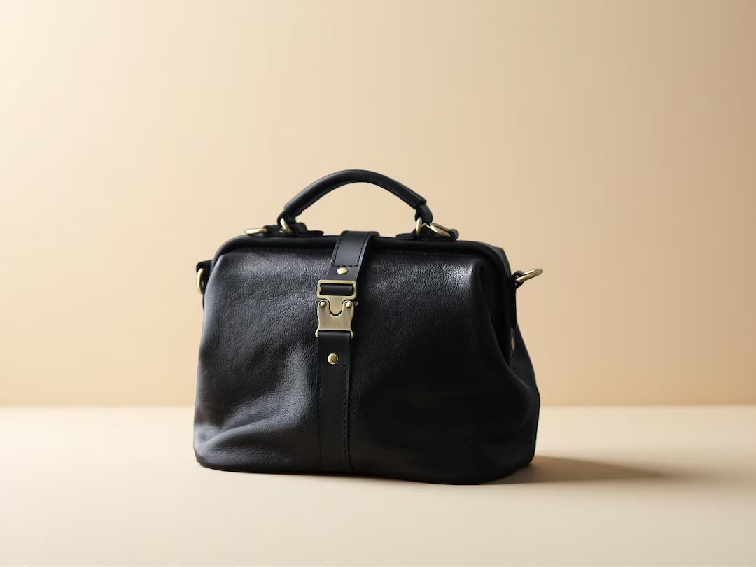 Full Grain Leather Doctor Bag: Handmade Everyday Carry Purse | Etsy (US)