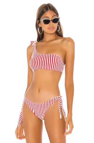 superdown Clari Bikini Top in Red Stripe from Revolve.com | Revolve Clothing (Global)