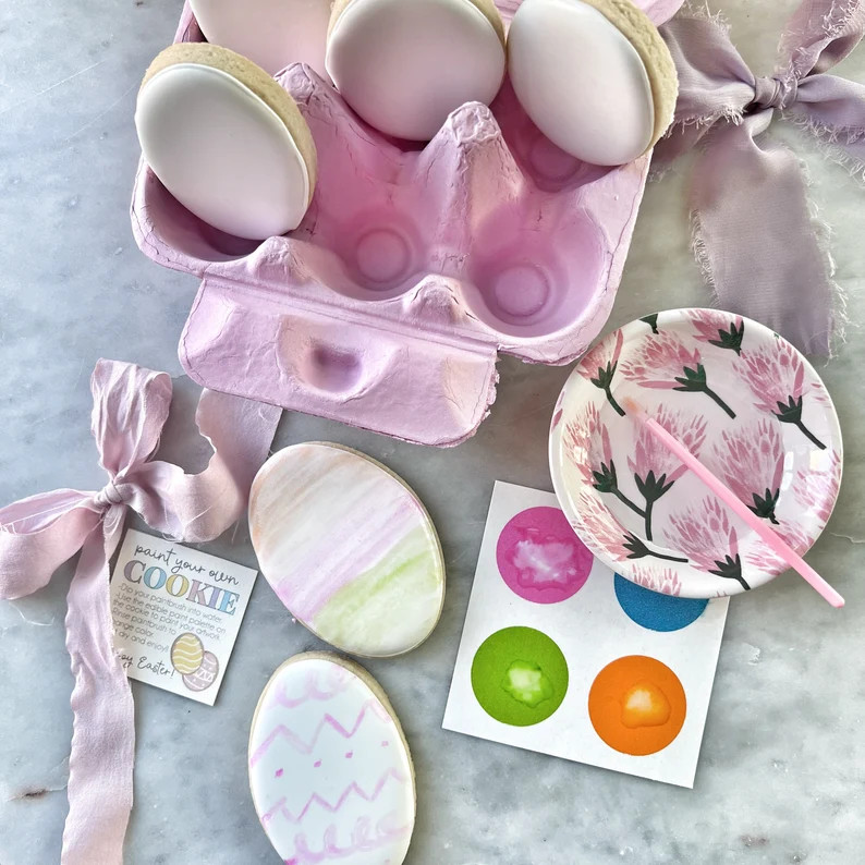 Paint Your Own Half Dozen Easter Egg Cookies - Etsy | Etsy (US)
