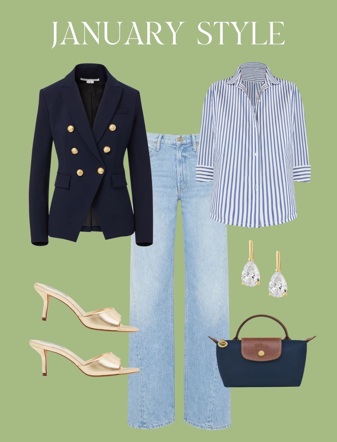 Outfit of the week! This blazer is a staple in my closet and I own it in multiple colors. I’m linking a designer inspired but more affordable version below as well 💓 I’m obsessed with stripes right now and I think this button up is a great forever piece. ✨

#LTKootd #LTKSeasonal #LTKOver40