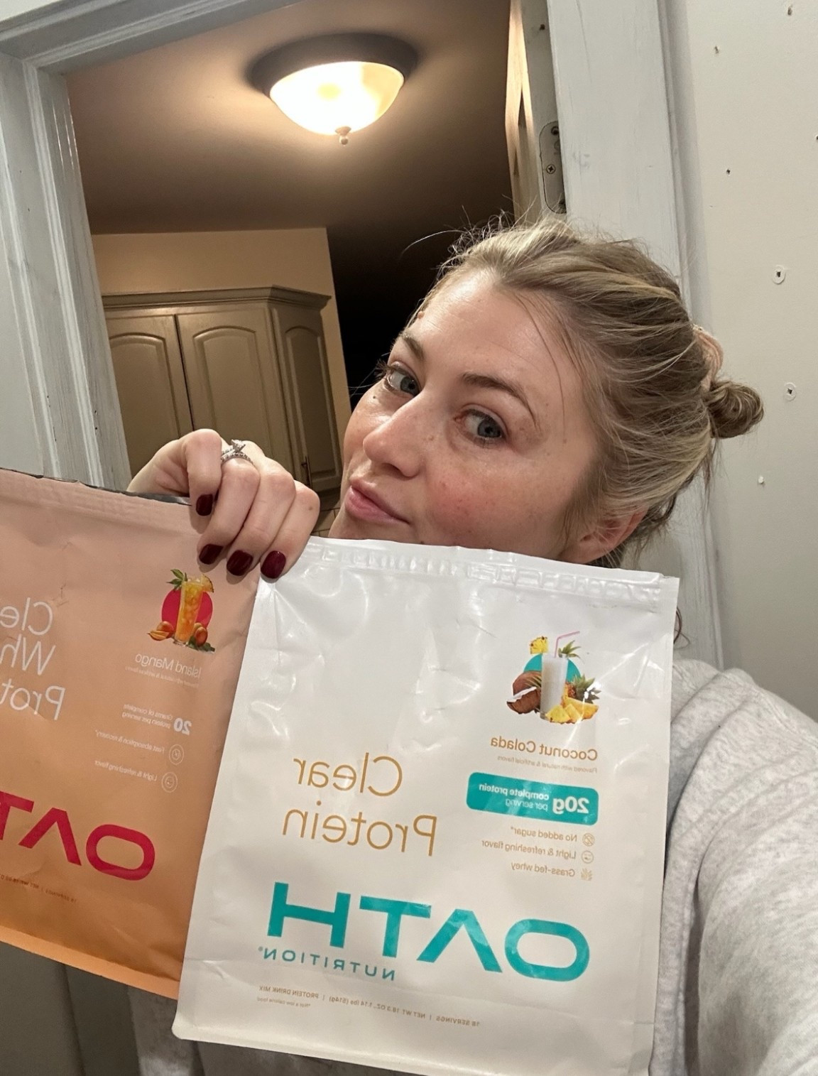 My go to when I need an easy protein boost but don’t want anything heavy. This one is super light and refreshing, more like a juice than a shake.

protein powder, clear protein, whey isolate, high protein snacks, post workout, mom must haves, wellness routine, healthy habits, SavannahK

#LTKmorningroutine #LTKfitnessgoals #LTKselfcare