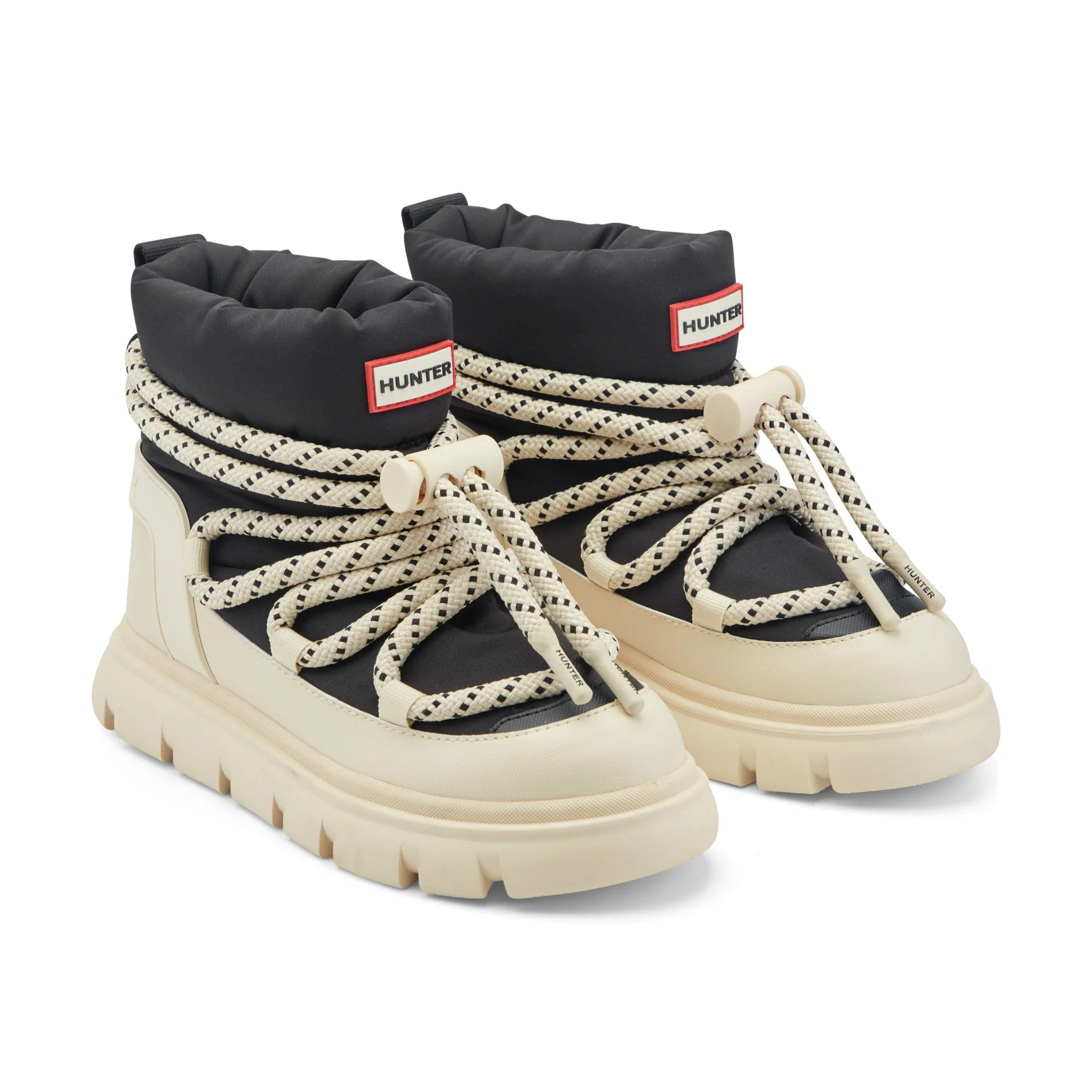 Women's Marlay Waterproof Insulated Ankle Booties - Black Nylon | Hunter Boots | Hunter Boots