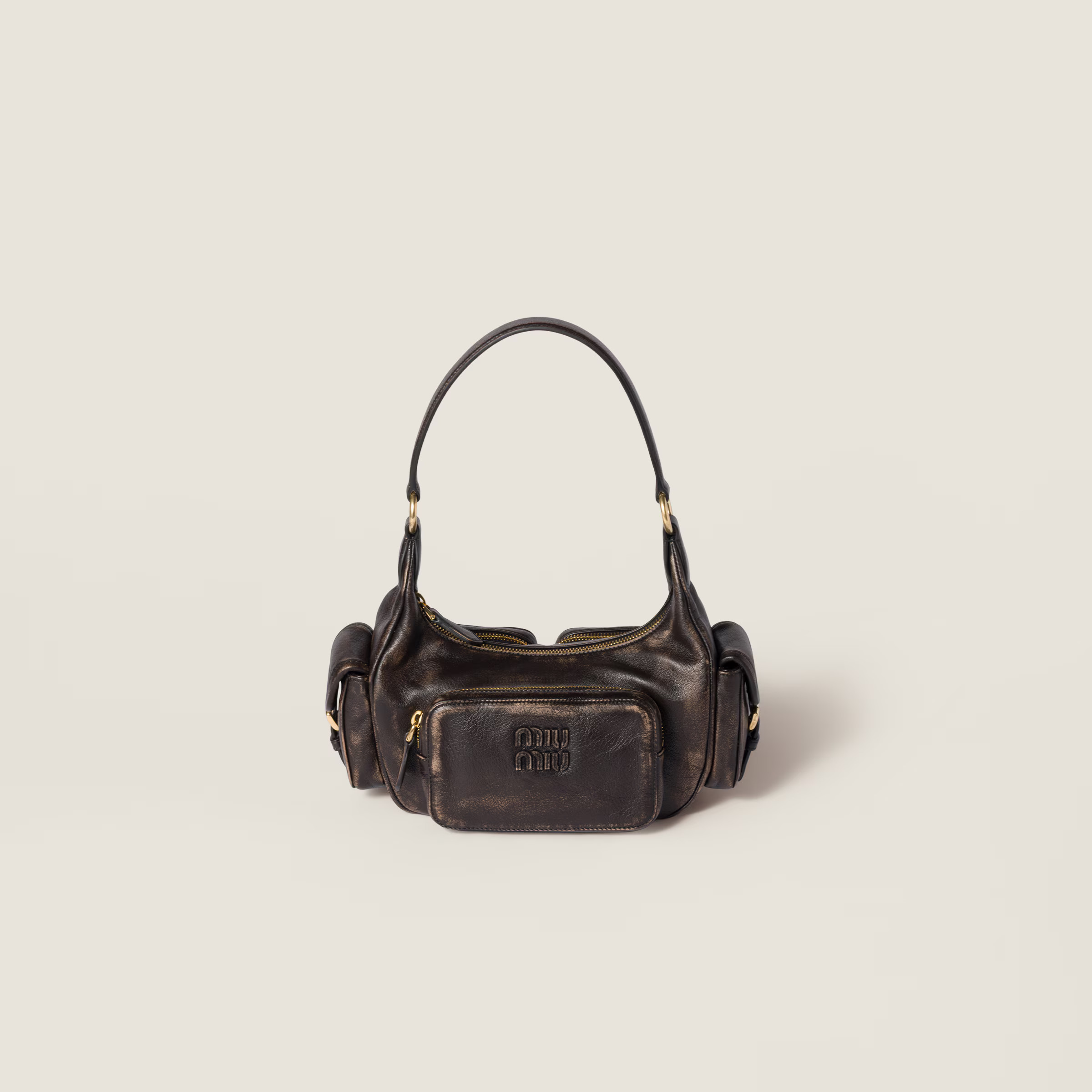 Coffee Pocket Nappa Leather Bag | Miu Miu | Miu Miu US