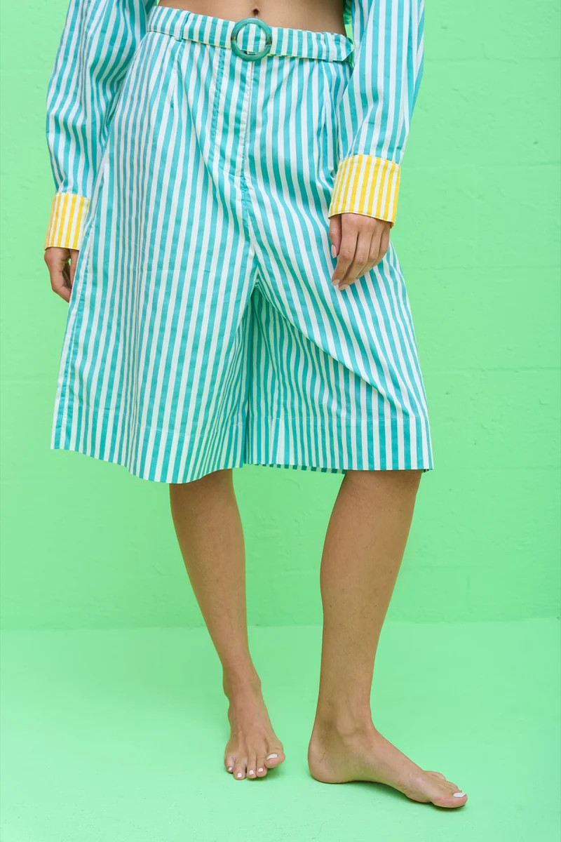 Colorblock Bermuda Shorts | pītusa