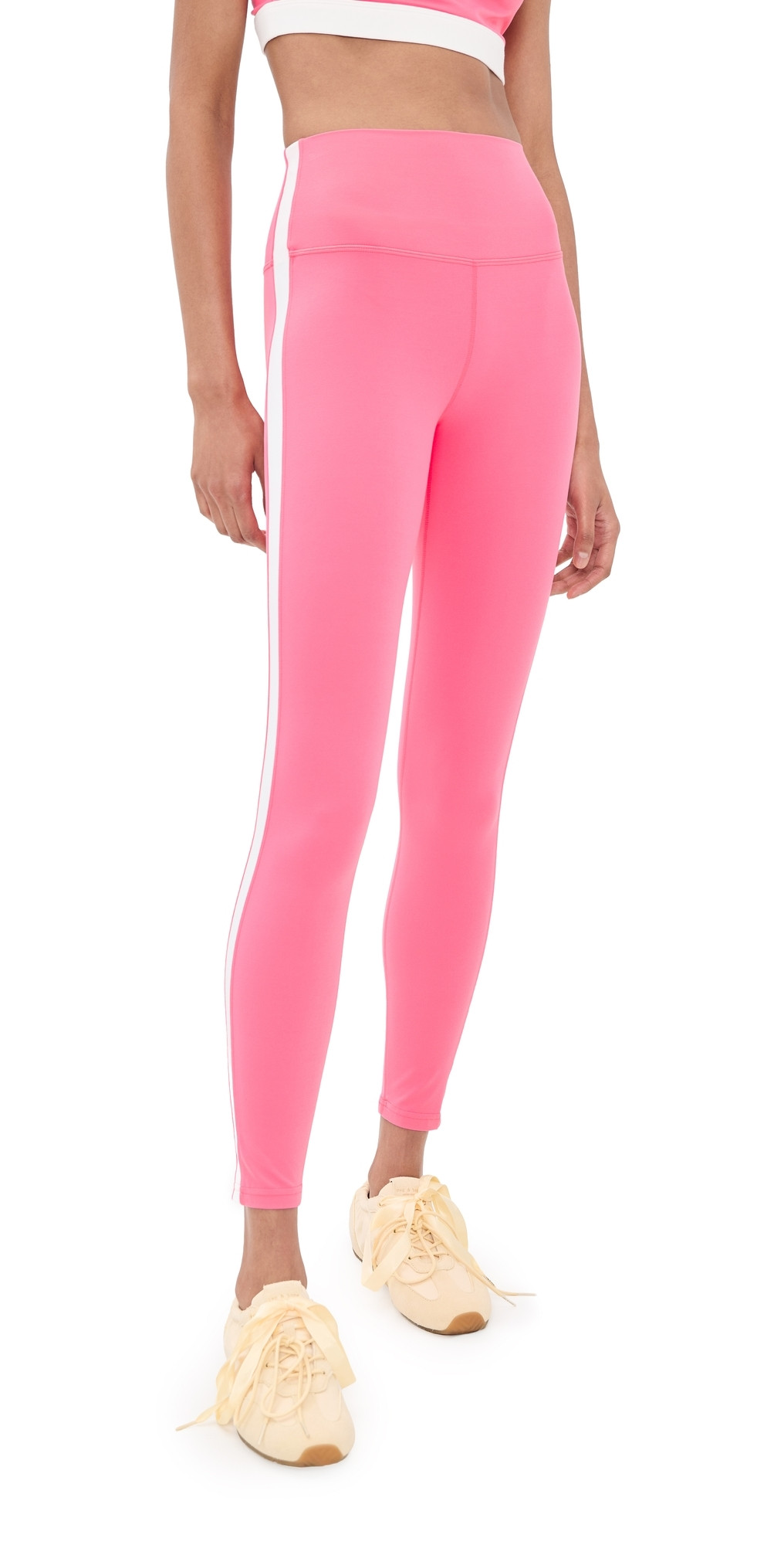 Splits59 Clare High Waist Rigor 7/8 Ankle Leggings Strawberry/White XS | Shopbop