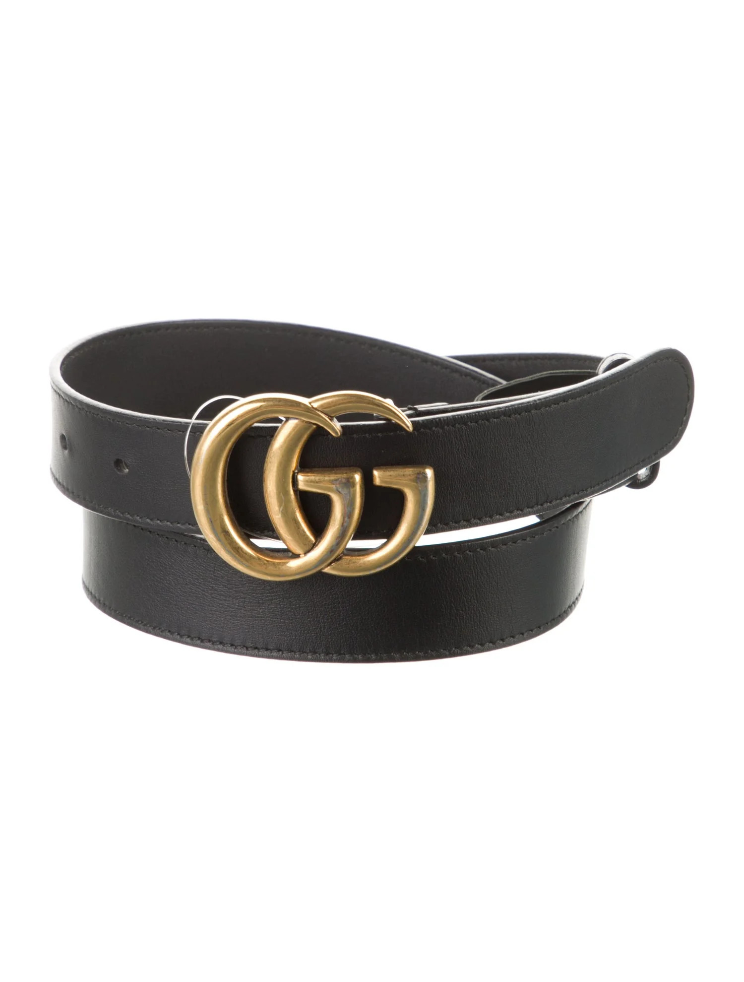 Double G Logo Leather Belt | The RealReal