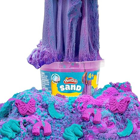 Play-Doh Sand Bucket, Teal and Purple Cotton Candy Scented, 1.5 Pounds of Play Sand in Resealable... | Amazon (US)