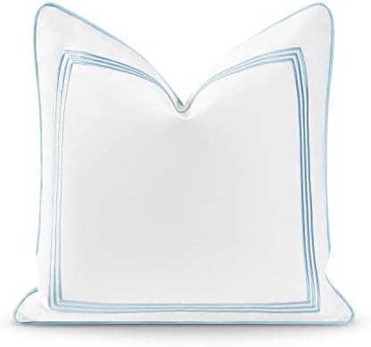 Hofdeco Premium Coastal Hampton Style Patio Indoor Outdoor Pillow Cover Only, 20"x20" Water Resis... | Amazon (US)