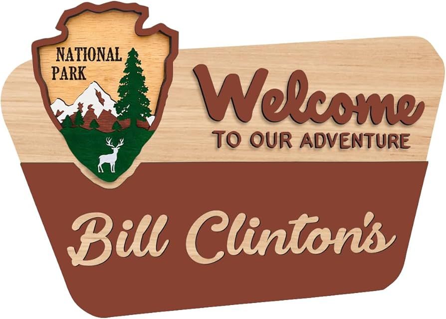Personalized Wedding Gift National Park Service Welcome Sign,Custom National Park Sign,Welcome to... | Amazon (US)